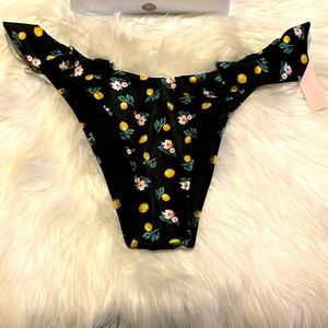 Victoria's Secret Swim Floral & Lemons Ruffled Bikini 👙 Bottom